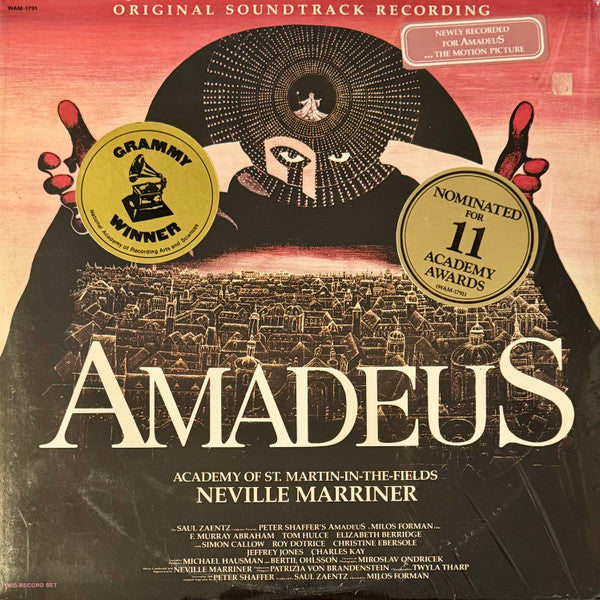 Sir Neville Marriner - Amadeus (Original Soundtrack Recording) (LP) [US] 1st (Near Mint (NM or M-))