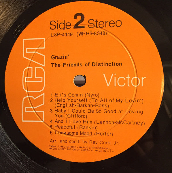 The Friends Of Distinction - Grazin' (LP) [US] 1st (Very Good Plus (VG+))