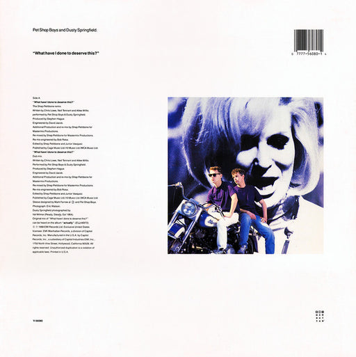 Pet Shop Boys - What Have I Done To Deserve This? / Rent (12") [US] 1st (Near Mint (NM or M-))