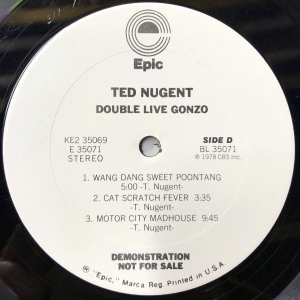 Ted Nugent - Double Live Gonzo (LP) [US] 1st (Near Mint (NM or M-))