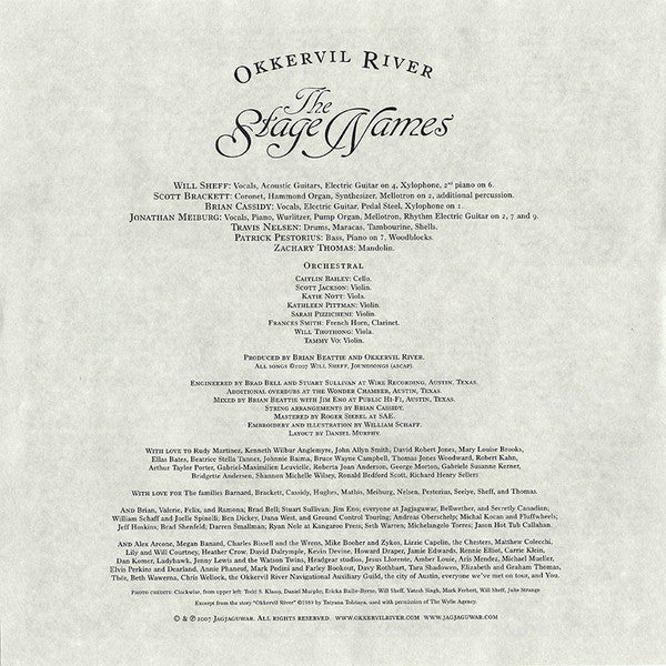 Okkervil River - The Stage Names (LP) [US] 1st (Near Mint (NM or M-))