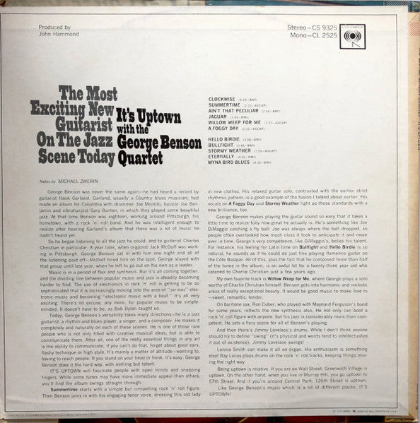 The George Benson Quartet - It's Uptown (1971 STEREO)