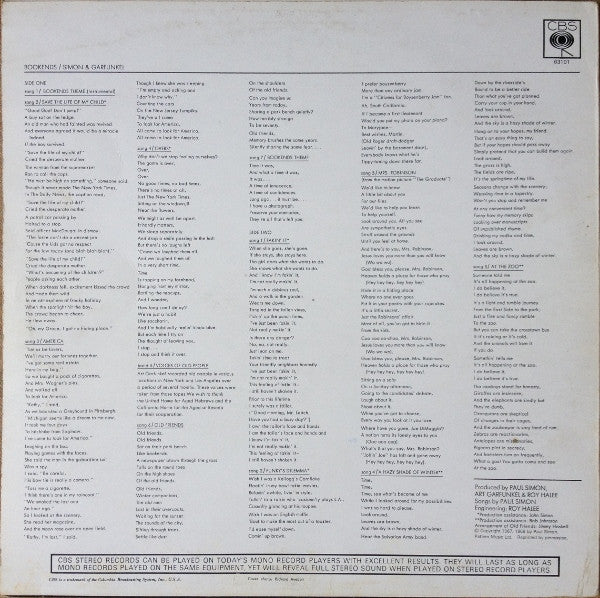 Simon & Garfunkel - Bookends (LP) [UK] RP (Very Good (VG))