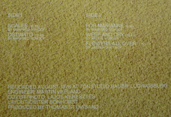 Manfred Schoof Quintet - Scales (LP) [US] 1st (Near Mint (NM or M-))