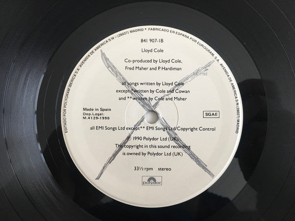 Lloyd Cole - Lloyd Cole (LP) [Spain] 1st (Very Good Plus (VG+))