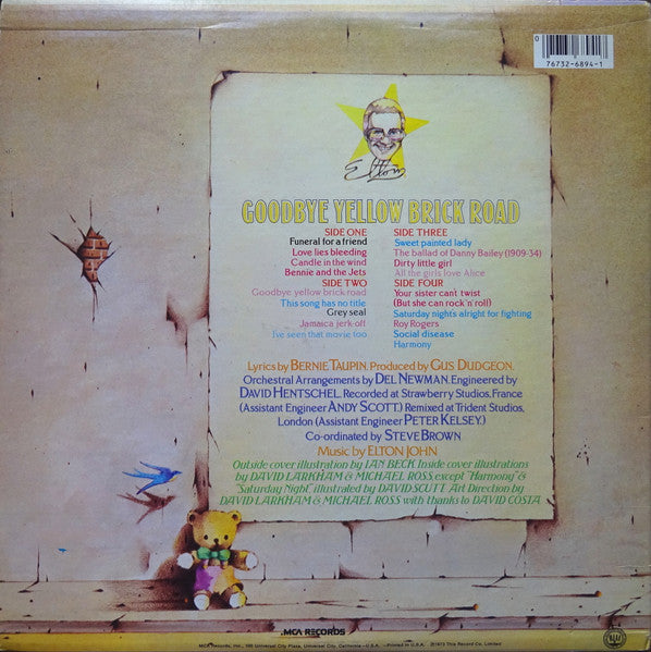 Elton John - Goodbye Yellow Brick Road (LP) [US] 1980 RP