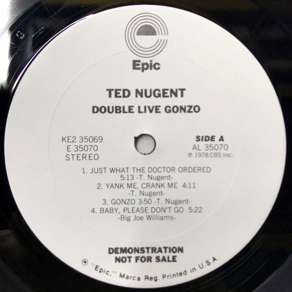 Ted Nugent - Double Live Gonzo (LP) [US] 1st (Near Mint (NM or M-))
