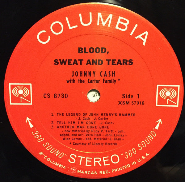 Johnny Cash - Blood, Sweat And Tears (1965 US Press)