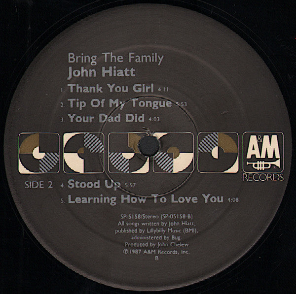 John Hiatt - Bring The Family (LP) [US] 1st (Near Mint (NM or M-))