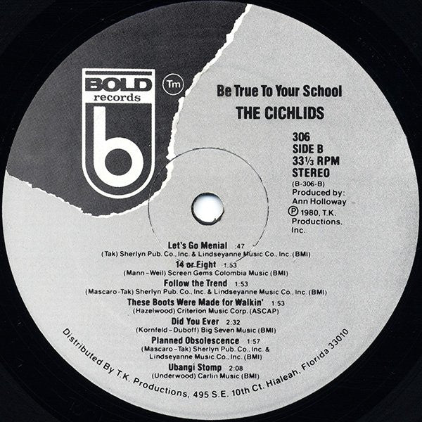The Cichlids - Be True To Your School (1980 STEREO)