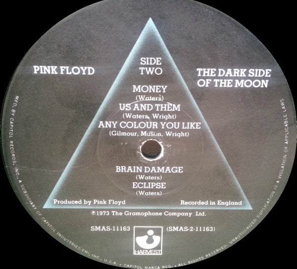 Pink Floyd - The Dark Side Of The Moon (LP) [US] 1975 RP (Very Good Plus (VG+))