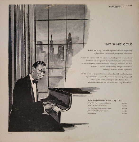 Nat King Cole - Penthouse Serenade (LP) [US] 1962 RP (Very Good Plus (VG+))