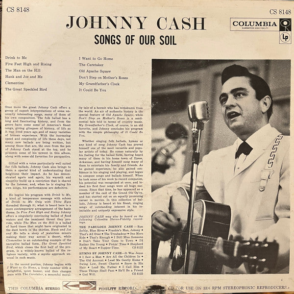 Johnny Cash - Songs Of Our Soil (1965 Press)