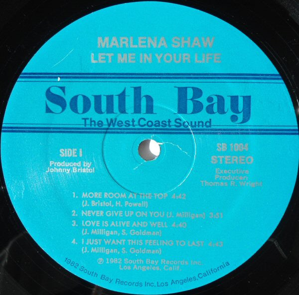 Marlena Shaw - Let Me In Your Life (LP) [US] 1st (Near Mint (NM or M-))
