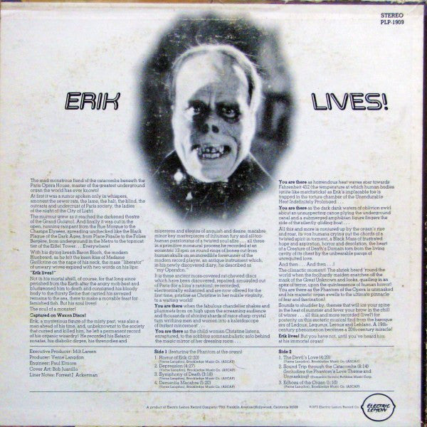 Verne Langdon - The Phantom Of The Organ (1973 Press)