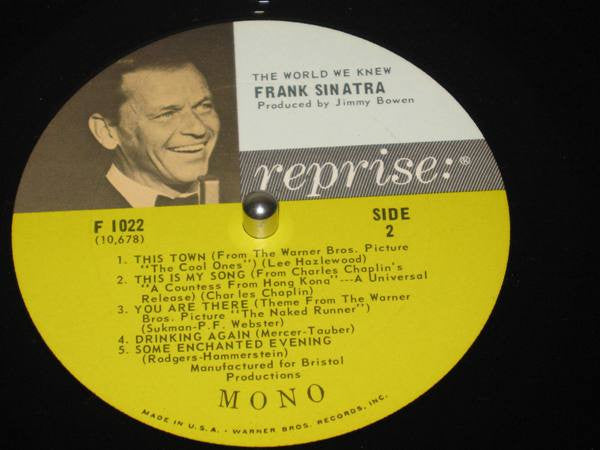 Frank Sinatra - The World We Knew (LP) [US] 1st (Mint (M))