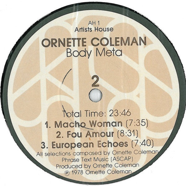 Ornette Coleman - Body Meta (LP) [US] 1st
