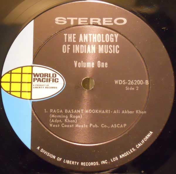 Various - The Anthology Of Indian Music Volume One (LP) [US] 1st (Very Good Plus (VG+))