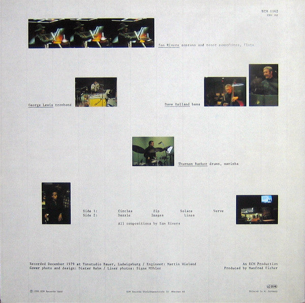 Sam Rivers - Contrasts (LP) [Germany] 1st (Near Mint (NM or M-))