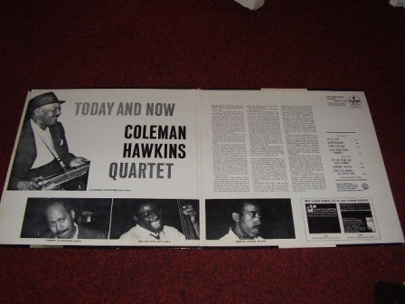 Coleman Hawkins Quartet - Today And Now (LP) [US] 1st (Very Good Plus (VG+))