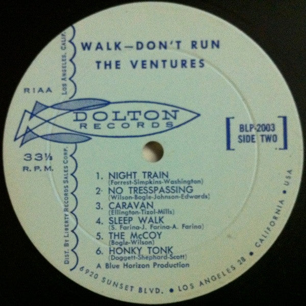 The Ventures - Walk Don't Run (1960 MONO)