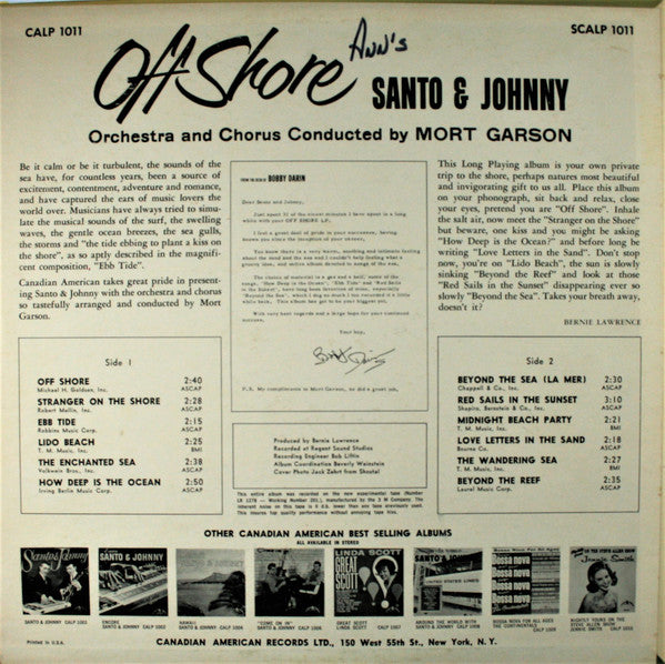 Santo & Johnny - Off Shore (1963 STEREO)