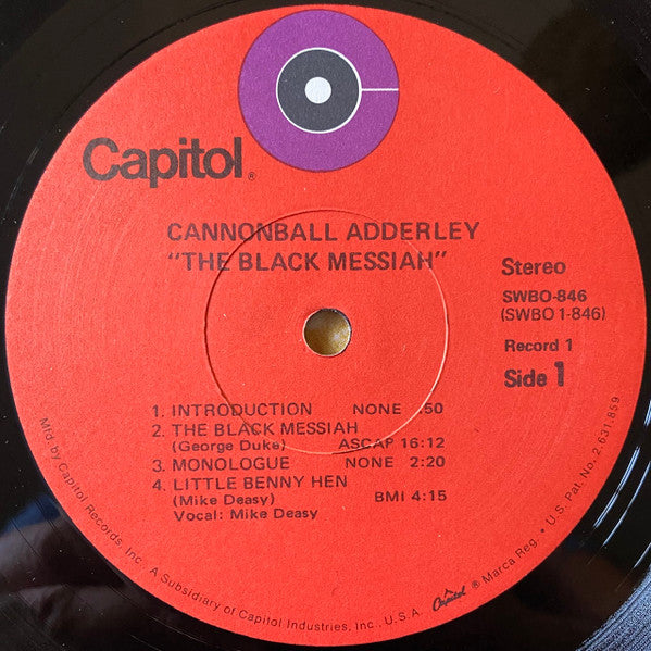 Cannonball Adderley - The Black Messiah (LP) [US] 1972 RP (Good Plus (G+))