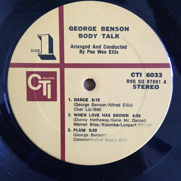 George Benson - Body Talk (LP) [US] 1st