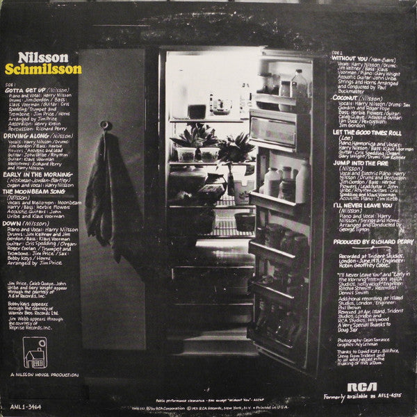 Harry Nilsson - Nilsson Schmilsson (LP) [US] 1979 RP (Mint (M))