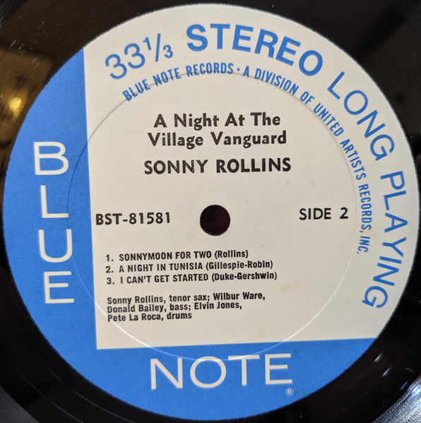 Sonny Rollins - A Night At The "Village Vanguard" (LP) [US] 1971 RP (Very Good Plus (VG+))