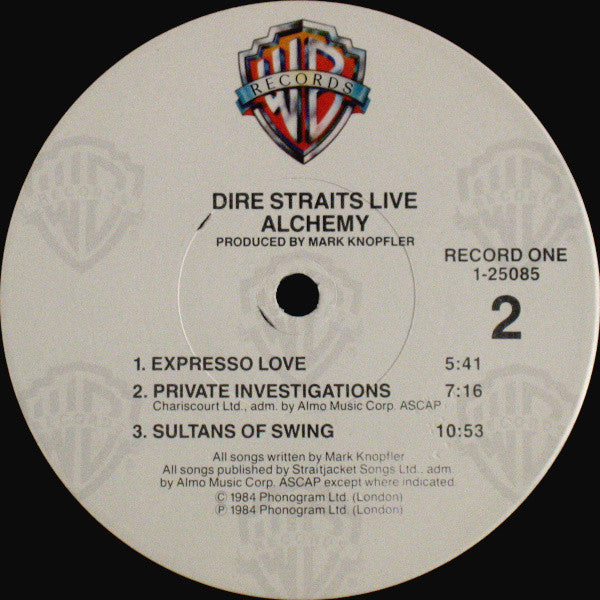 Dire Straits - Alchemy - Dire Straits Live (LP) [US] 1st (Near Mint (NM or M-))