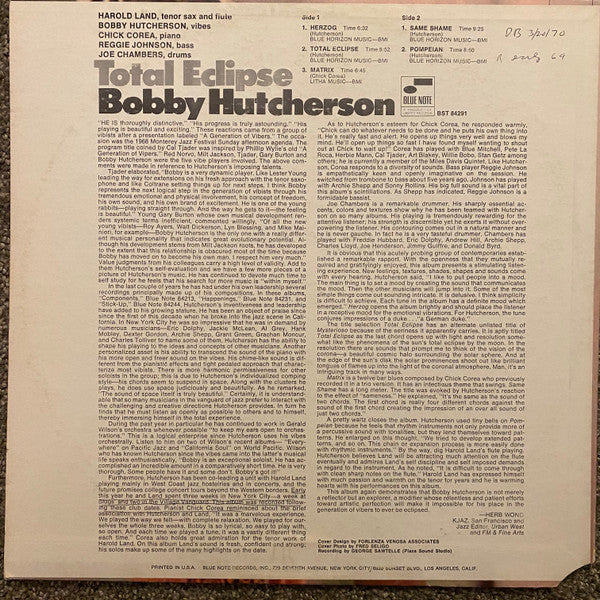 Bobby Hutcherson - Total Eclipse