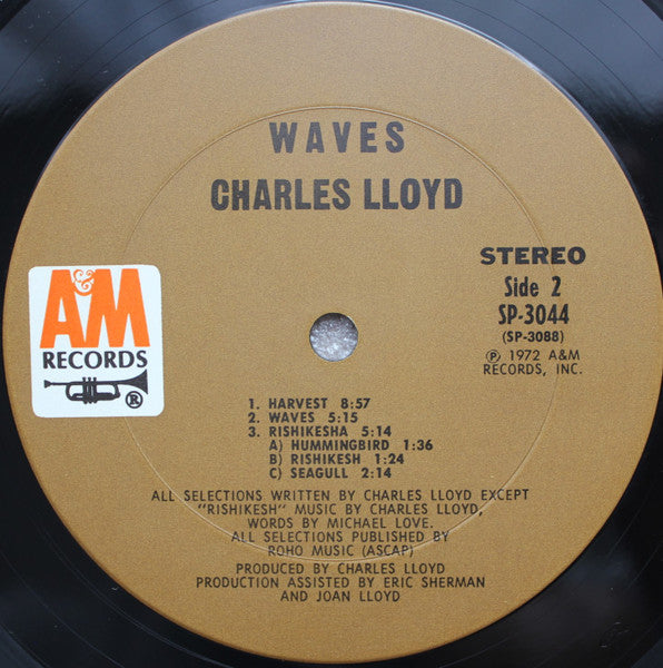 Charles Lloyd - Waves (LP) [US] 1st (Near Mint (NM or M-))