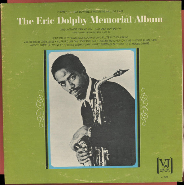 Eric Dolphy - The Eric Dolphy Memorial Album (LP) [US] 1968 RP (Very Good Plus (VG+))