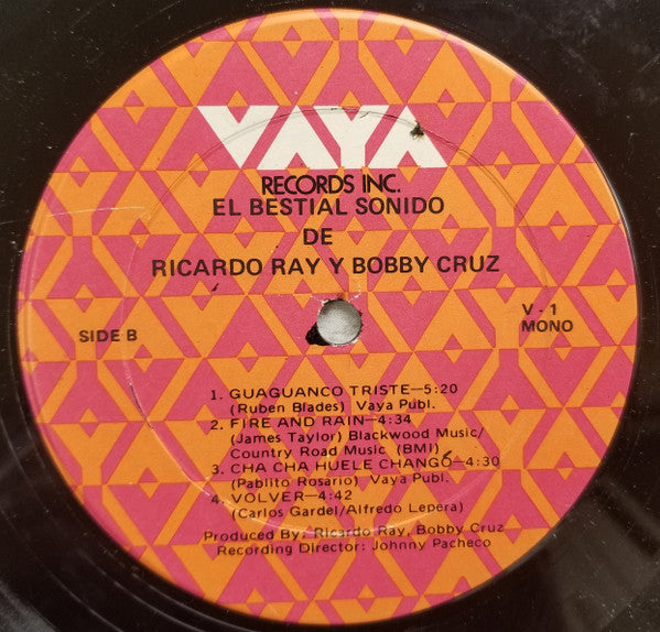 Ricardo Ray & Bobby Cruz - El Bestial Sonido De... (LP) [US] 1st (Very Good Plus (VG+))