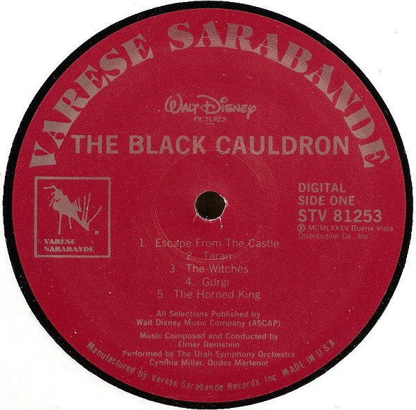 Elmer Bernstein - The Black Cauldron (LP) [US] 1st (Near Mint (NM or M-))