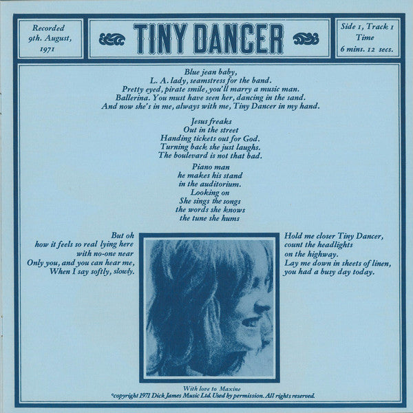 Elton John - Madman Across The Water (LP) [US] 1st