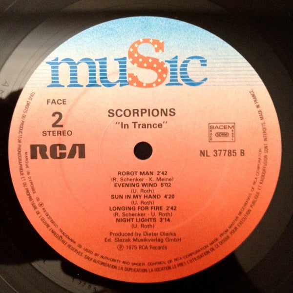 Scorpions - In Trance / Fly To The Rainbow (LP) [France] 1st (Near Mint (NM or M-))