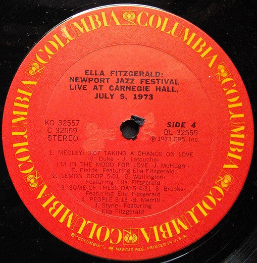 Ella Fitzgerald - Newport Jazz Festival Live At Carnegie Hall,  July 5, 1973