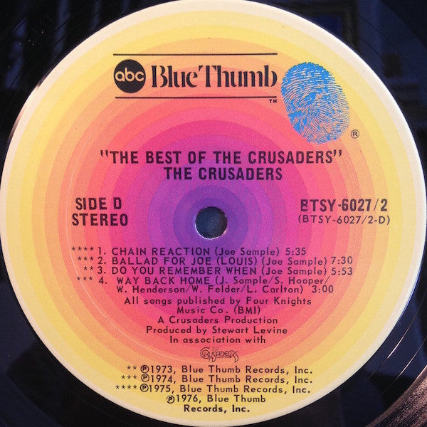 The Crusaders - The Best Of The Crusaders (LP) [US] 1st