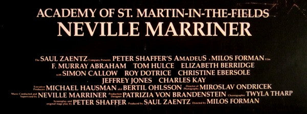 Sir Neville Marriner - Amadeus (Original Soundtrack Recording) (LP) [US] 1st (Near Mint (NM or M-))