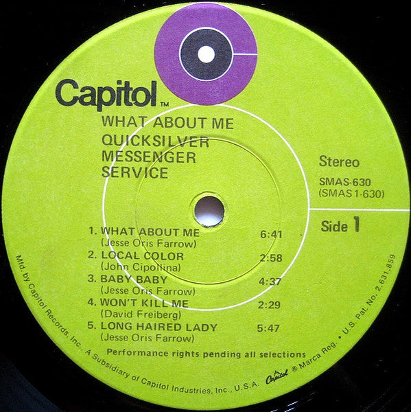 Quicksilver Messenger Service - What About Me