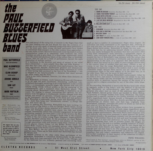 The Paul Butterfield Blues Band - The Paul Butterfield Blues Band (1965 STEREO)
