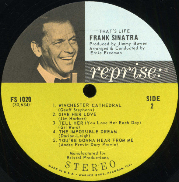 Frank Sinatra - That's Life (LP) [US] 1st (Very Good Plus (VG+))