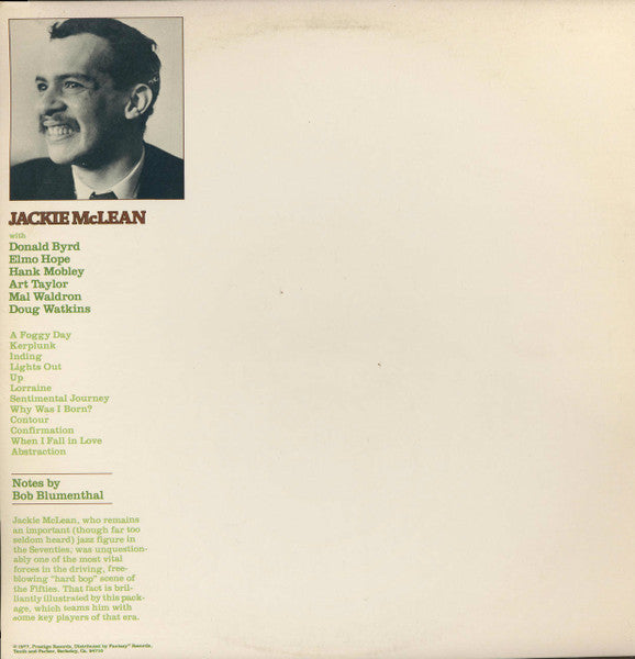 Jackie McLean - Contour (LP) [US] 1977 RP (Very Good Plus (VG+))