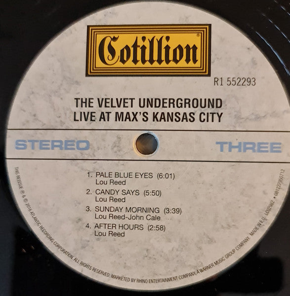 The Velvet Underground - Live At Max's Kansas City (2016 RE)
