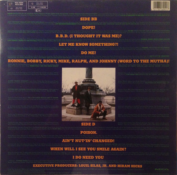 Bell Biv Devoe - Poison (LP) [Germany] 1st (Near Mint (NM or M-))