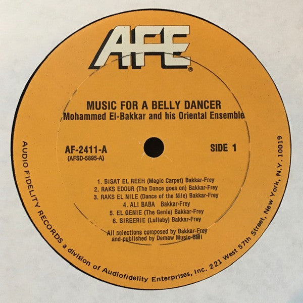 Mohammed El-Bakkar & His Oriental Ensemble - Music For A Belly Dancer