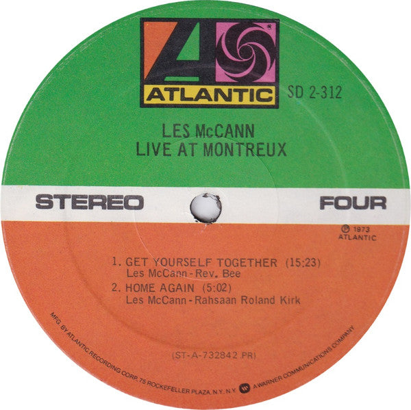 Les McCann - Live At Montreux (LP) [US] RP (Very Good Plus (VG+))