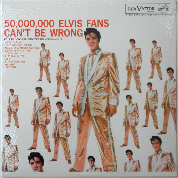 Elvis Presley - 50,000,000 Elvis Fans Can't Be Wrong (Elvis' Gold Records, Vol. 2) (LP) [US] 1984 RP (Near Mint (NM or M-))